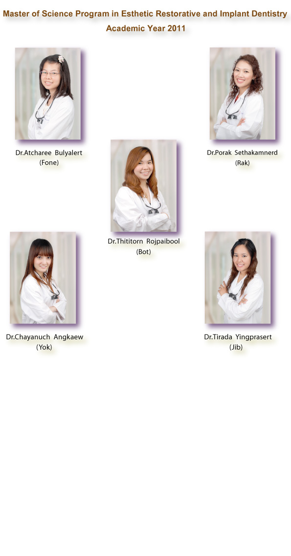 academic2011 2 Faculty of Dentistry, Chulalongkorn University