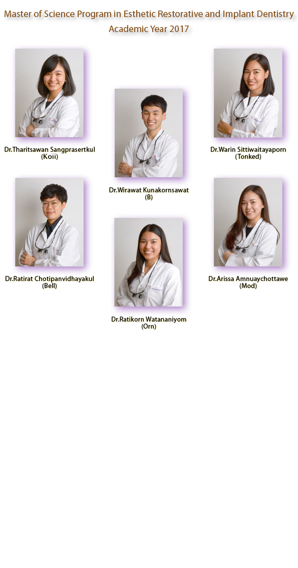 academic2017 Faculty of Dentistry, Chulalongkorn University