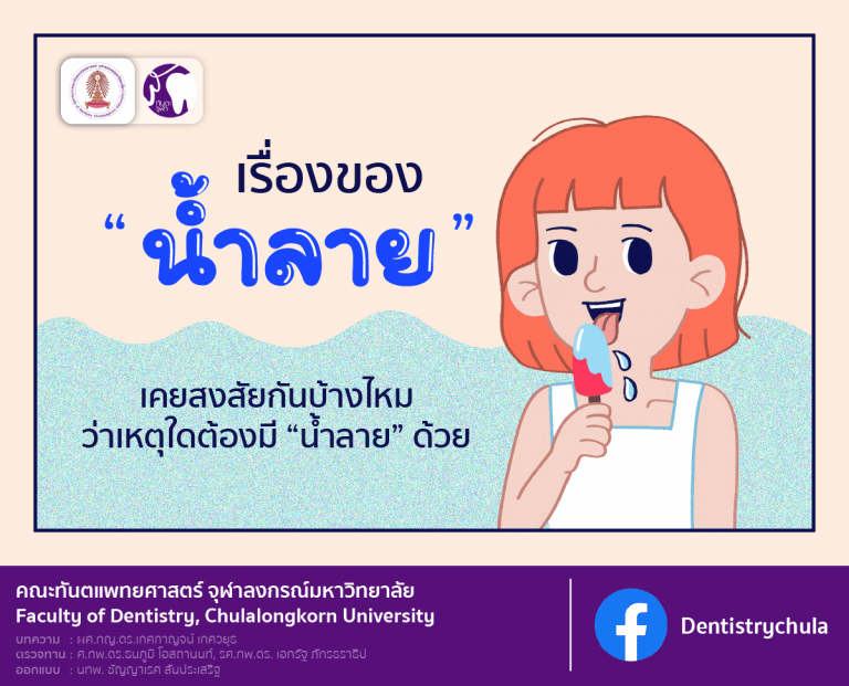 สาระน่ารู้กับทันตะจุฬาฯ : เรื่องของน้ำลาย