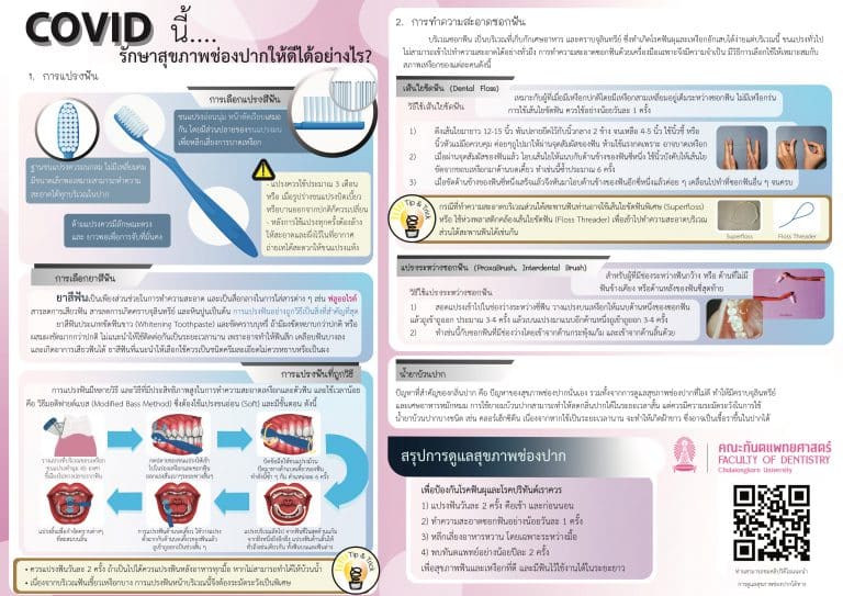 ข่าวประชาสัมพันธ์ COVID นี้….รักษาสุขภาพช่องปากให้ดีได้อย่างไร ?