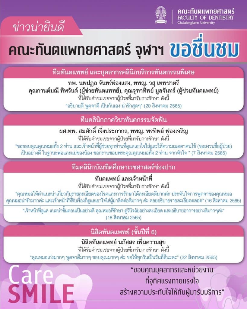 cover 2706 คณะทันตแพทยศาสตร์ จุฬาลงกรณ์มหาวิทยาลัย