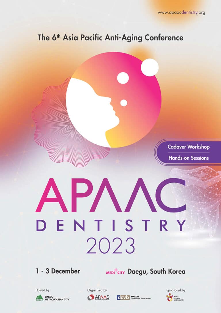 ขอเชิญเข้าร่วมงานประชุมระดับนานาชาติ APAAC Dentistry 2023 The 6th Asia Pacific Anti-Aging Conference