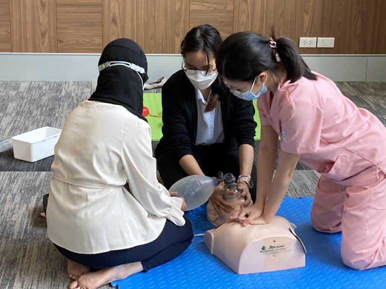 โครงการฝึกอบรมเชิงปฏิบัติการช่วยชีวิตขั้นพื้นฐาน (CPR) ปีการศึกษา 2564 ครั้งที่ 1 (The 1st Cardiopulmonary Resuscitation: CPR, Academic Year 2021)