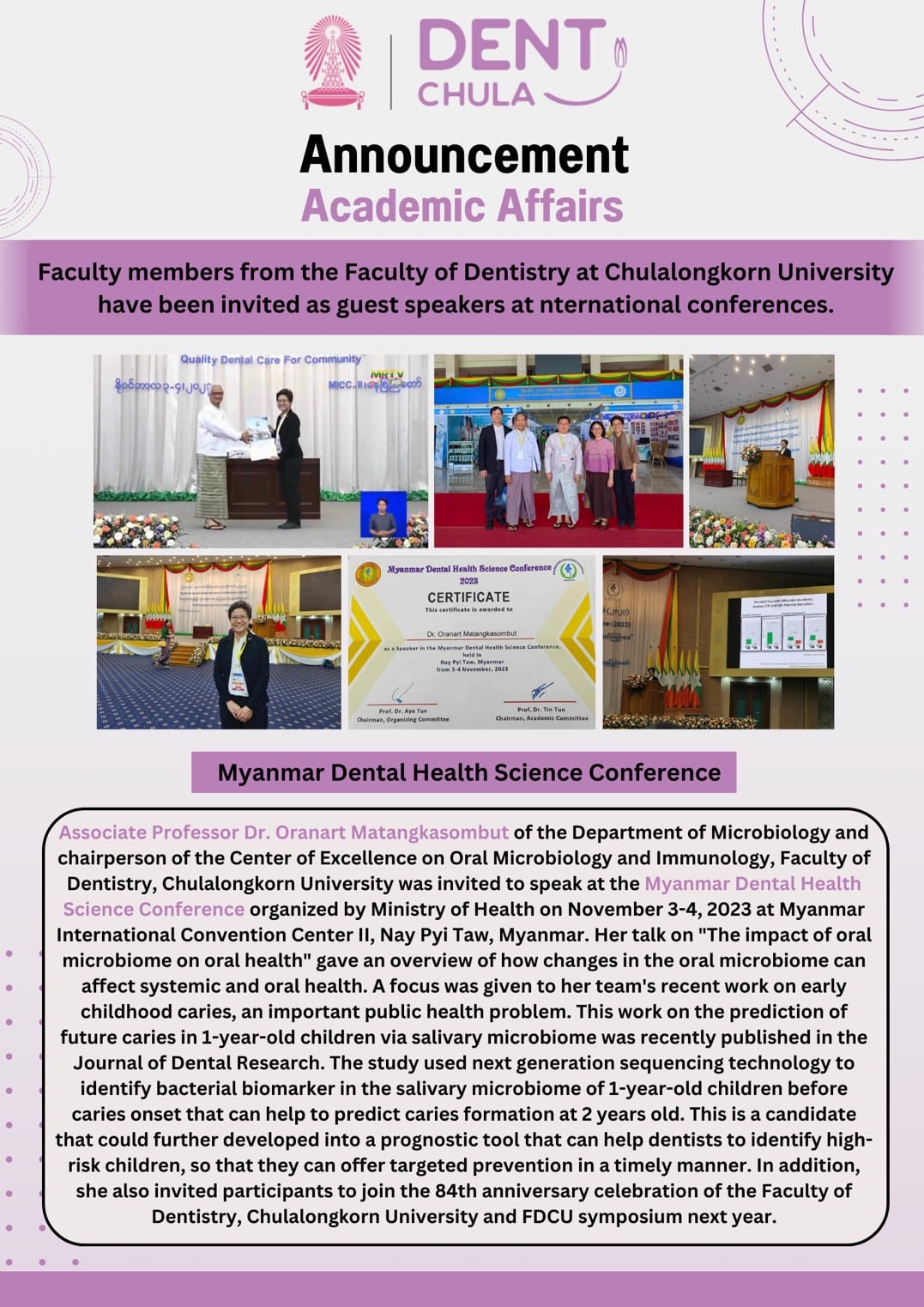 S 4530326 0 Faculty of Dentistry, Chulalongkorn University