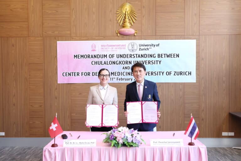 Faculty of Dentistry, Chulalongkorn University Welcomes Prof. Mutlu Özcan, University of Zurich, for MoU Signing and Honorary Professorship