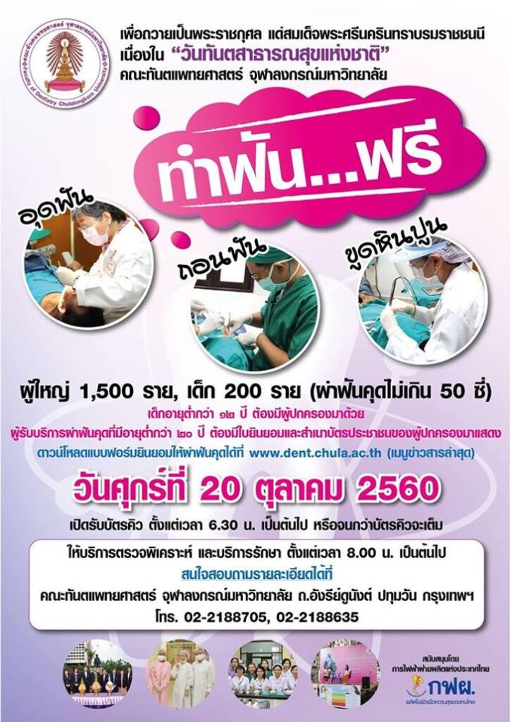 1 คณะทันตแพทยศาสตร์ จุฬาลงกรณ์มหาวิทยาลัย
