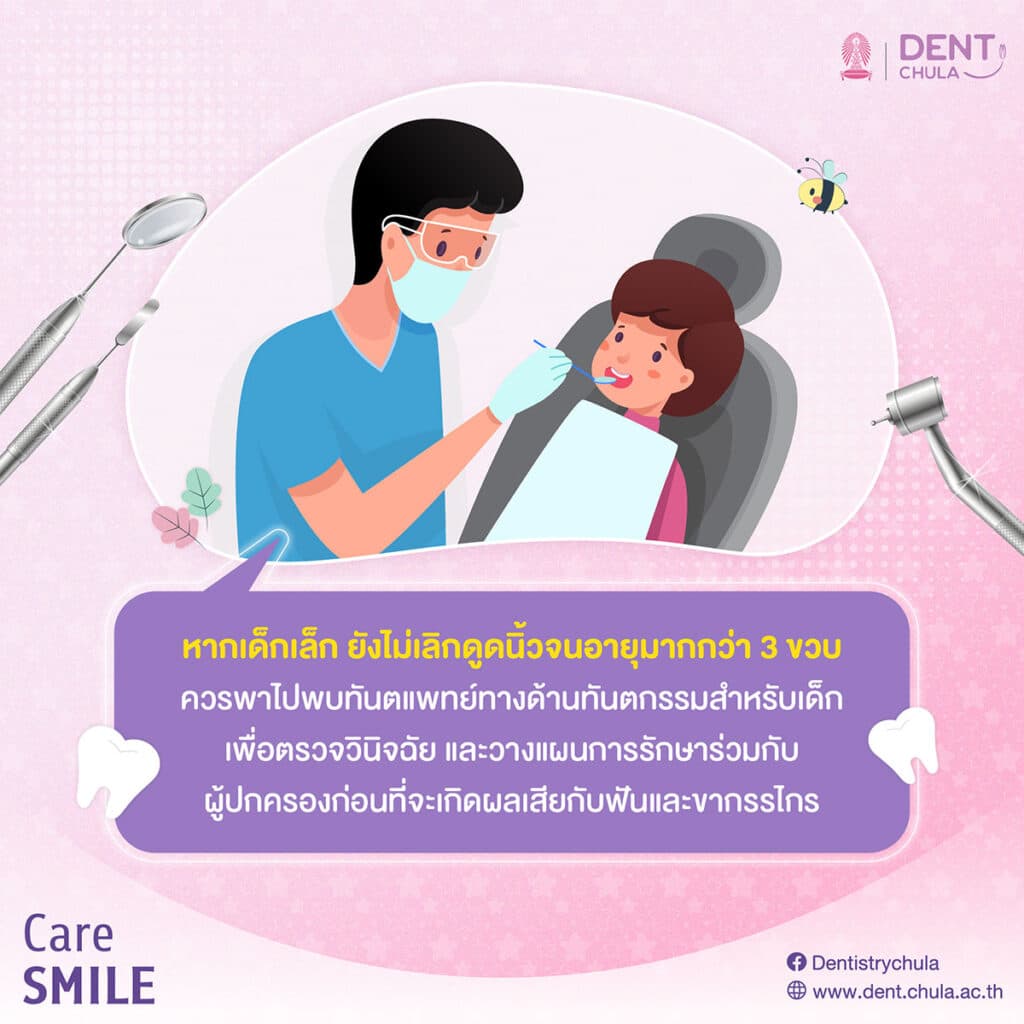 การแก้ไขพฤติกรรมดูดนิ้วและวางแผนการรักษา