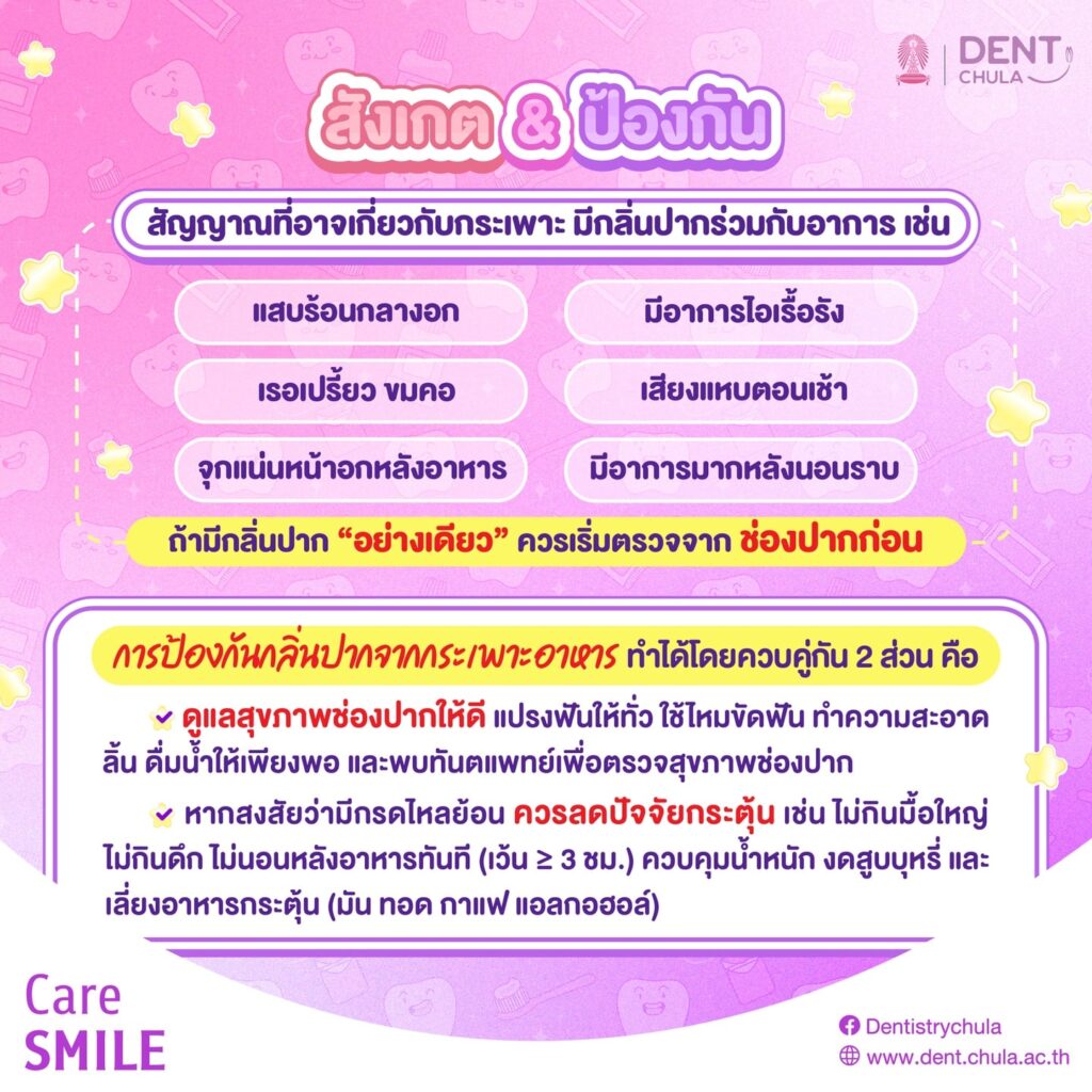 กลิ่นปาก 4 0 คณะทันตแพทยศาสตร์ จุฬาลงกรณ์มหาวิทยาลัย