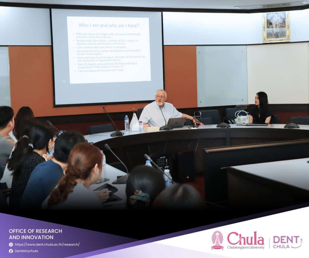 The Science of Bioactive Glasses Part I 3 Faculty of Dentistry, Chulalongkorn University